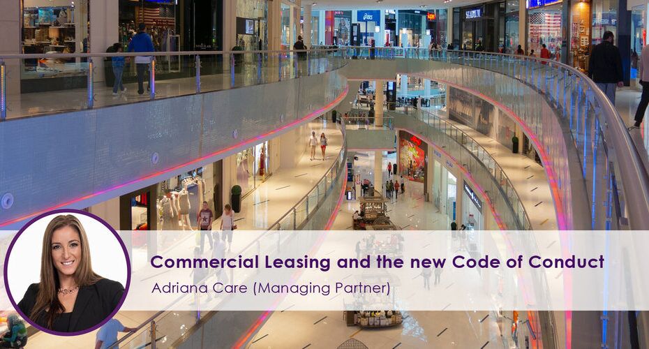 Commercial Leasing and the New code of Conduct