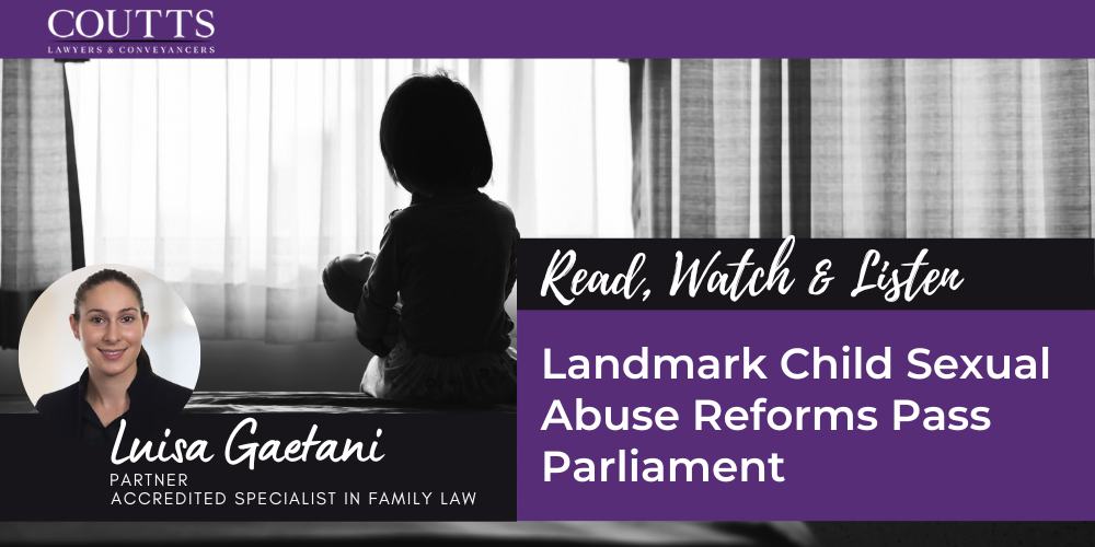 Landmark Child Sexual Abuse Reforms Pass Parliament