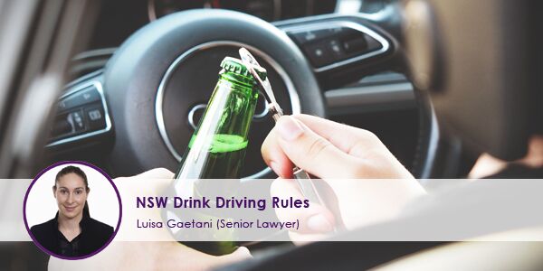 NSW Drink Driving Rules