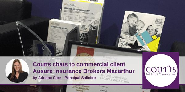 Coutts Chats to Commercial Client Ausure Insurance Brokers Macarthur