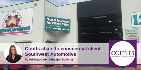 Coutts Chats to Commercial Client Southwest Automative