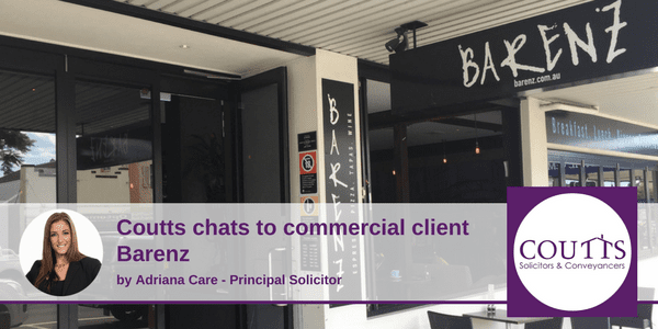 Coutts Chats to Commercial Client Barenz
