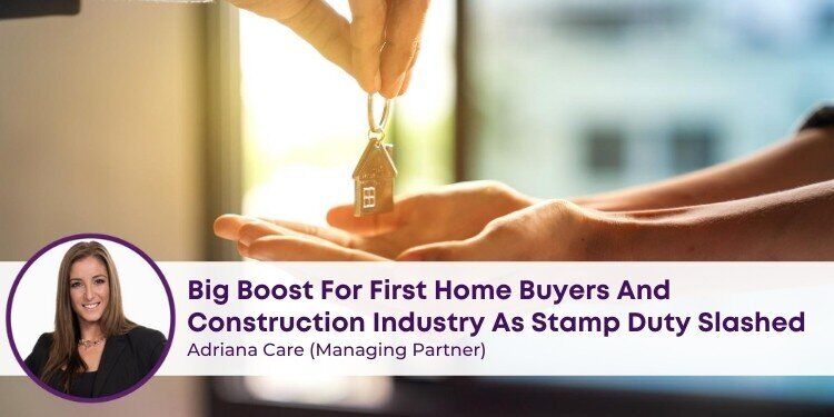 Big Boost for First Home Buyers & Construction Industry