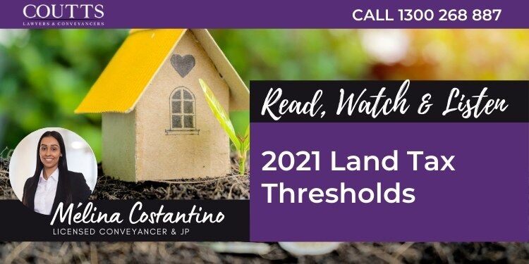 2021 Land Tax Thresholds