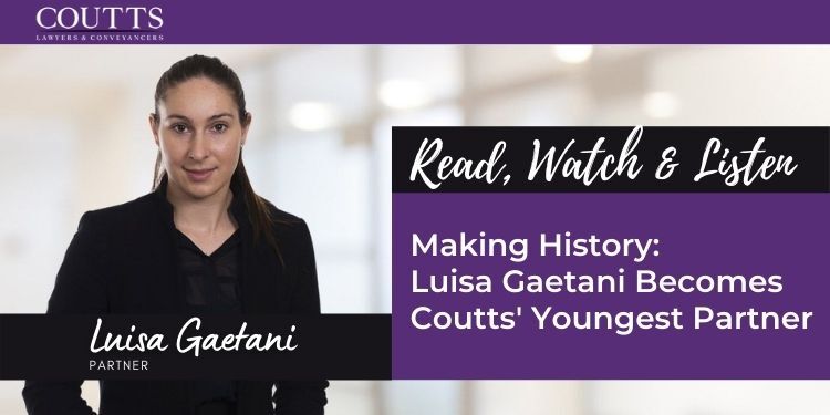 Making History: Luisa Gaetani Becomes Coutts' Youngest Partner