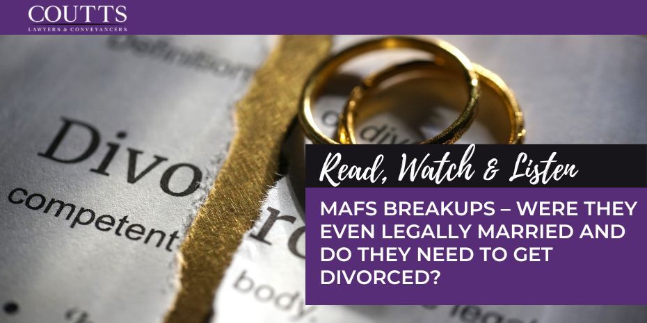 MAFS BREAKUPS – WERE THEY EVEN LEGALLY MARRIED AND DO THEY NEED TO GET DIVORCED?