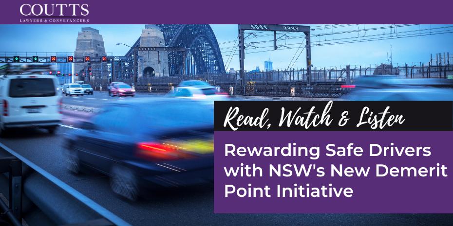 Rewarding Safe Drivers with NSW's New Demerit Point Initiative